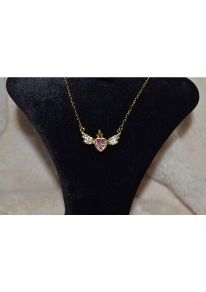 Zarif Kanat Formlu Çelik Kolye fiyatları