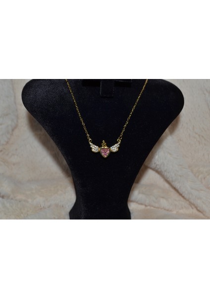 Zarif Kanat Formlu Çelik Kolye modelleri