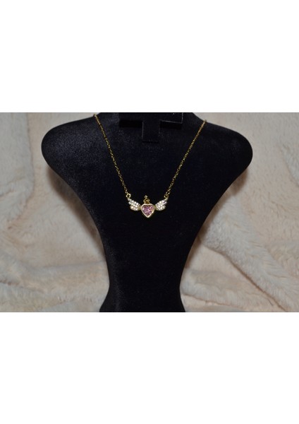 Zarif Kanat Formlu Çelik Kolye fırsatları