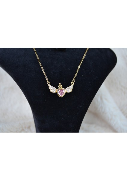 Zarif Kanat Formlu Çelik Kolye indirimleri