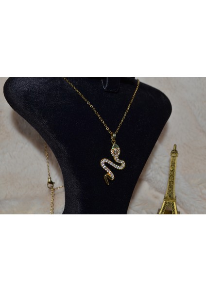 Premium Yılan Figürlü Çelik Kolye fırsatları