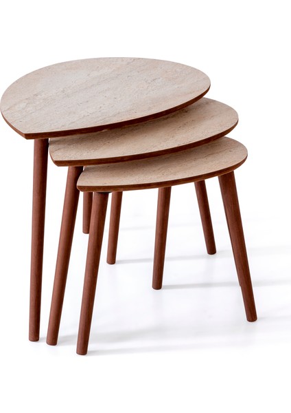 Barla 3'lü Zigon Sehpa