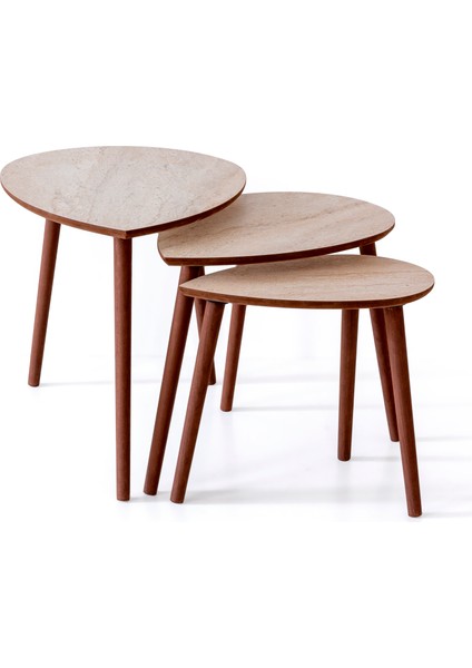 Barla 3'lü Zigon Sehpa modelleri