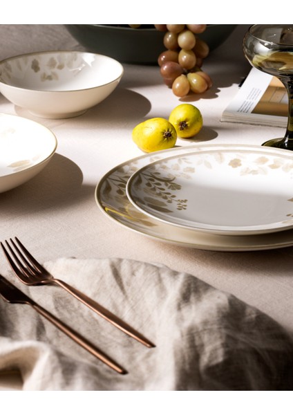 Andela 6 Kişilik 24 Parça Yemek Takımı - Bej modelleri