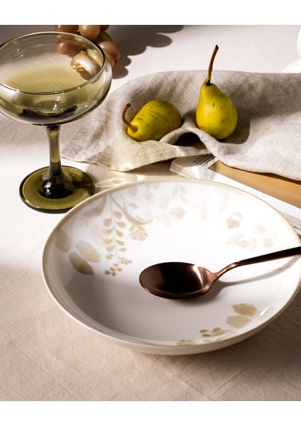 Andela 6 Kişilik 24 Parça Yemek Takımı - Bej indirimleri