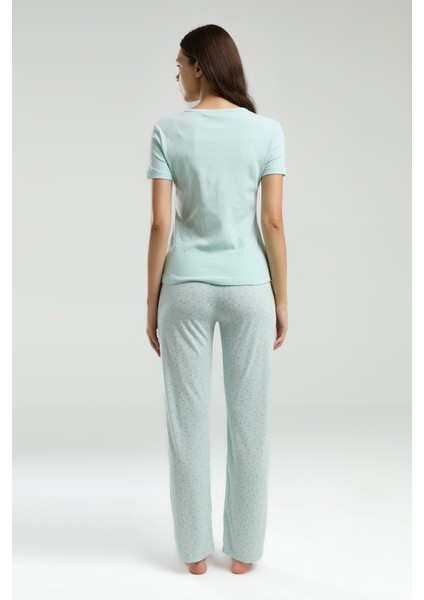 Kadın Kaşkorse Kumaş Kısa Kollu Pijama Takımı fiyatları