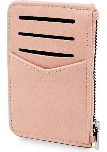 Pudra Renk Fermuarlı Kartlık Kadın Cüzdan modelleri