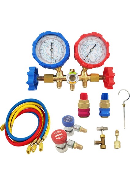R410A R32 R134A Klima Aleti Için Soğutucu Manifold Ölçer Seti (Yurt Dışından)