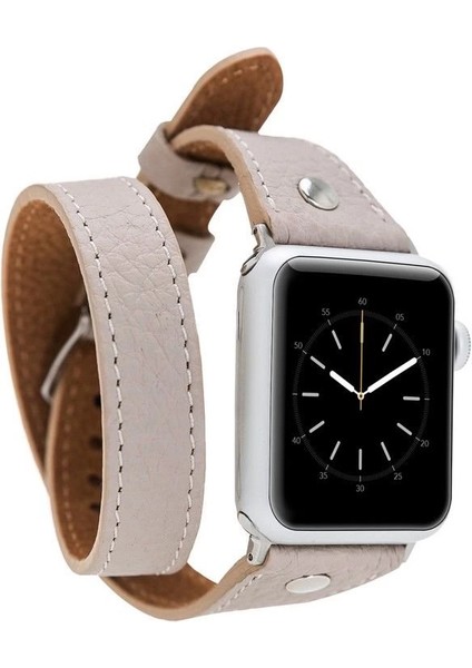 Apple Watch Uyumlu Deri Kordon 38-40-41MM Slim Dtst Erc3
