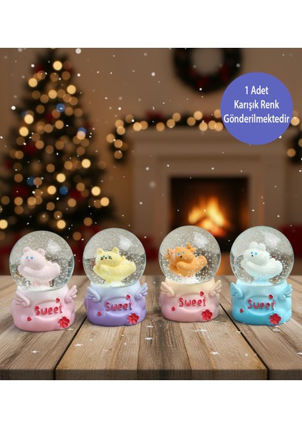 Mini Işıklı Sevimli Hayvan Kar Küresi modelleri