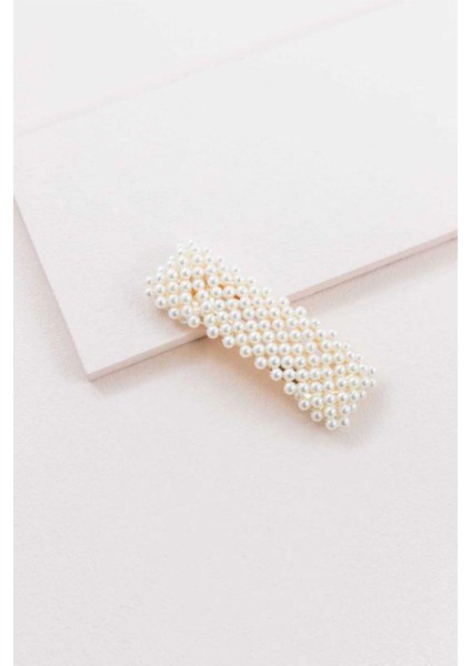 Kadın Incili Luxury Model Yan Çıt Çıt Saç Tokası 03 2'li