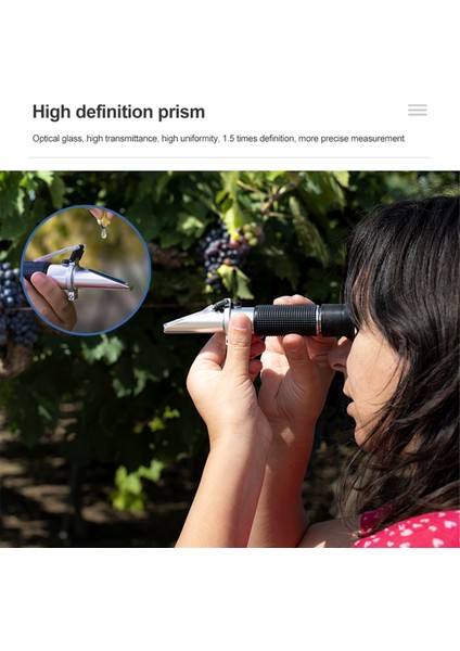 Şarap Test Cihazı El Tipi Refraktometre Şeker Içeriği Test Cihazı (Yurt Dışından) indirimleri