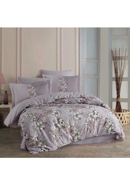 Hobby Çift Kişilik Ranforce Nevresim Takımı Elvira Gri