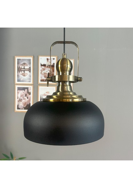 Siyah Rocha Metal Avize Eskitme Başlık Salon Masaüstü Mutfak Tekli Avize Lamba Aydınlatma indirimleri