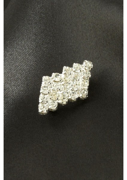 Techmrt Zikzak Taşlı Broş-Gümüş Rengi modelleri