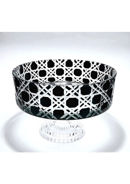 Kristal Dekor Petek Siyah Sofra Sunum Kasesi fırsatları