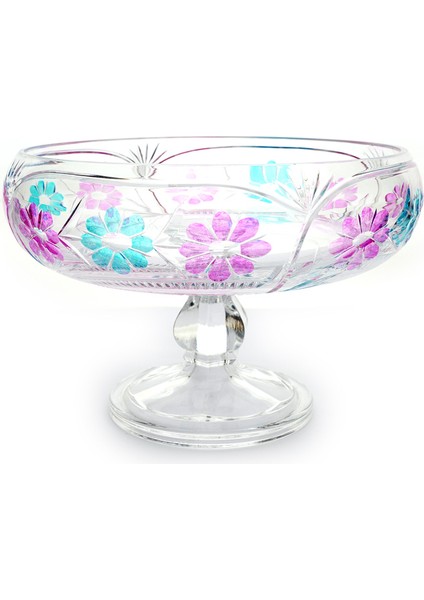 Papatya Desenli Ayaklı 22CM Lüks Meyvelik fiyatları