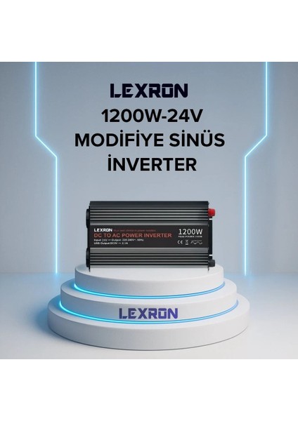 - Inges 24 Volt 1200 Watt Modifiye Sinüs Inverter - 220 Volt Çevirici