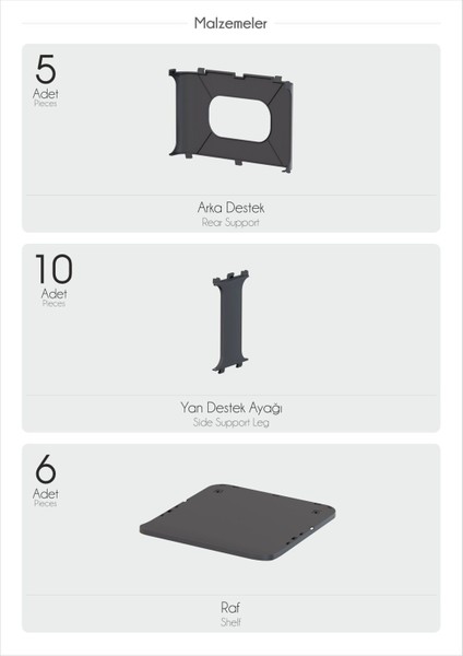 Lüx 5 Katlı Beyaz Portatif Ayakkabılık Modern Ayakkabı Standı Kolay Kurulum Dayanıklı ve Şık Tasarım fırsatları