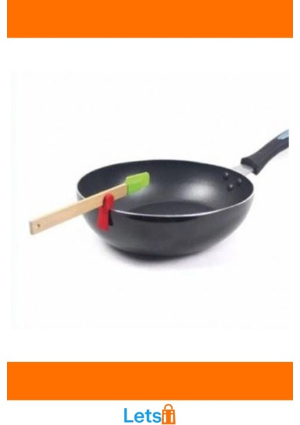 Gıda Sınıfı Silikon Kaymaz Tava Kaşık Tutacağı 3'lü Paket modelleri