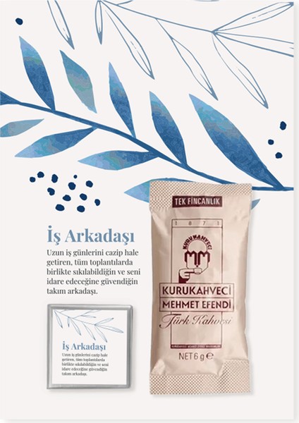 Iş Arkadaşı Için Kahve Çikolata Hediye Kartı