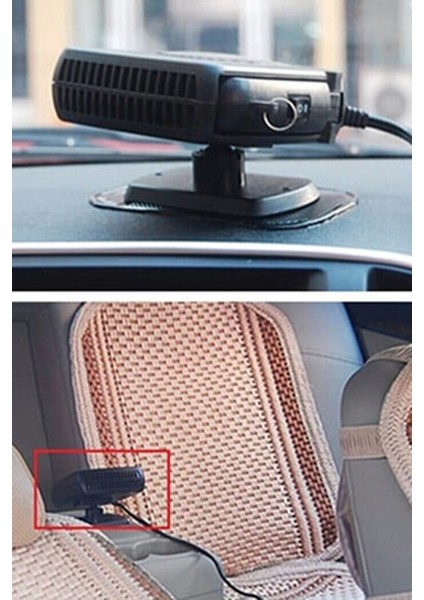 Oto Isıtıcı Soğutucu Çakmaklık Girişli Fan Cam Buğu Çözücü Fan 12V Çakmaklık Girişli
