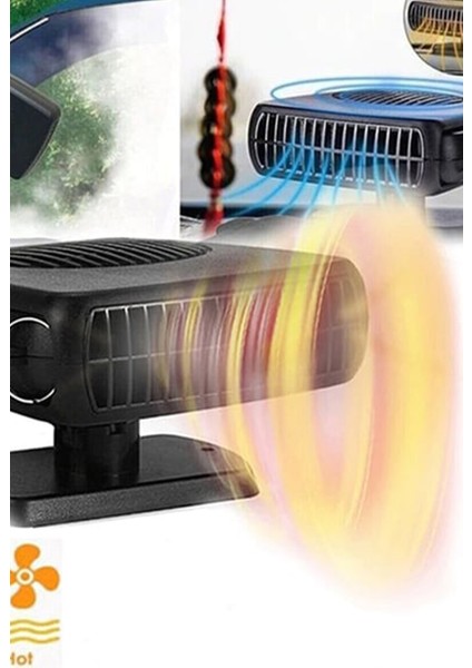 Oto Isıtıcı Soğutucu Çakmaklık Girişli Fan Cam Buğu Çözücü Fan 12V Çakmaklık Girişli modelleri