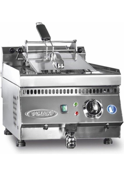 Elektrikli Musluklu 600 Snack Seri Set Üstü Model Fritöz 40 x 60 x 30 (Cm)