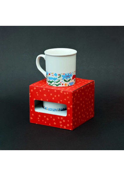 Çiçek Desenli Renkli Seramik Kupa modelleri