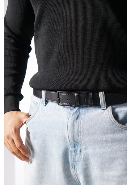 Erkek 4 cm Spor Siyah Kemer fiyatları