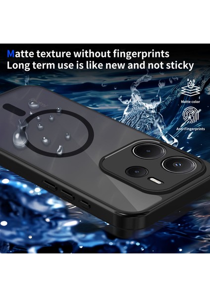 Xiaomi Redmi Note 14 4g Kılıf, Manyetik Yarı Saydam Mat Darbeye Dayanıklı ve Parmak Izi Önleyici Koruyucu Kılıf-Siyah (Yurt Dışından) modelleri
