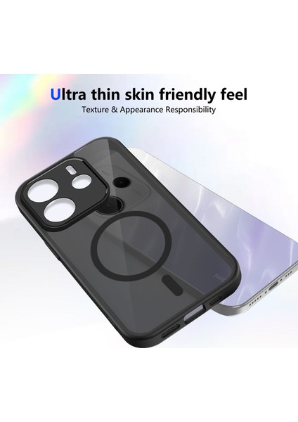 Xiaomi Redmi Note 14 4g Kılıf, Manyetik Yarı Saydam Mat Darbeye Dayanıklı ve Parmak Izi Önleyici Koruyucu Kılıf-Siyah (Yurt Dışından) fırsatları