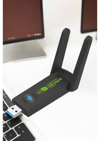 Wifi Adaptör Çift Bantlı Kablosuz Wifi Adaptörü - M195K397-R18195 fırsatları