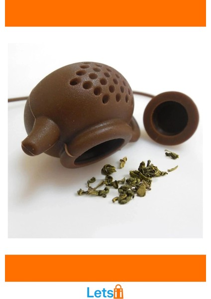 Çaydanlık Tasarımlı 100% Gıda Sınıfı Silikon Çay Demleme Süzgeci fırsatları