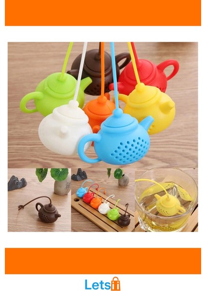 Çaydanlık Tasarımlı 100% Gıda Sınıfı Silikon Çay Demleme Süzgeci indirimleri