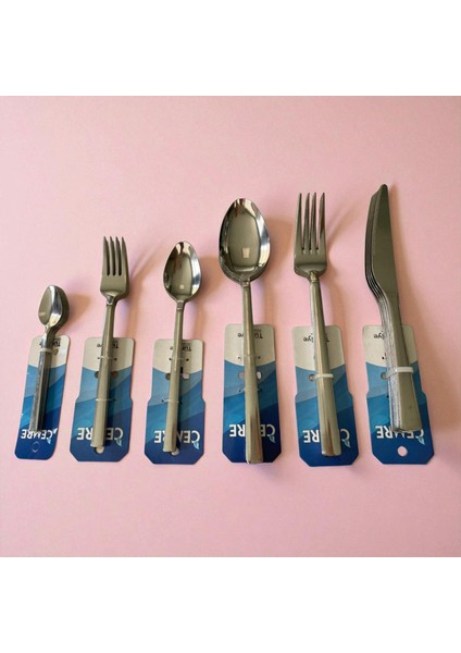 Cemre Serisi 36 Parça 6 Kişilik Paslanmaz Çelik Çatal Bıçak Takımı indirimleri