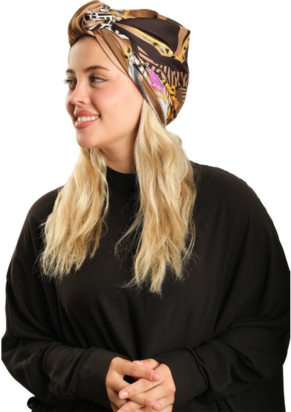 Vizon Pratik Hazır Geçmeli Tesettür Bone Ipek Desenli 2410_10 fiyatları