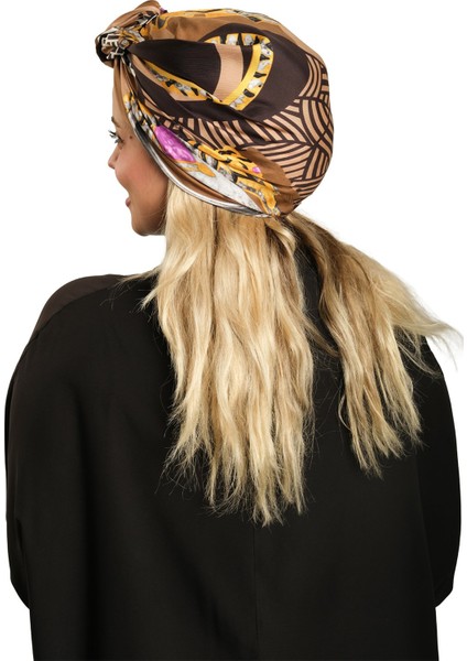 Vizon Pratik Hazır Geçmeli Tesettür Bone Ipek Desenli 2410_10 modelleri