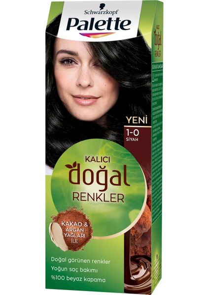 2 Adet Palette Natural Saç Boyası 1.0 Siyah fiyatları