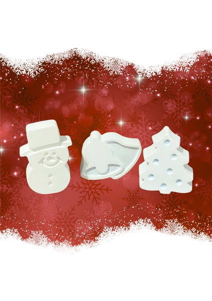 Yılbaşı Temalı 3’lü Dekoratif Biblo Seti – Kardan Adam, Çam Ağacı Masa Üstü Yeni Yıl Süsü fiyatları