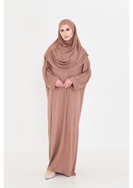 Vizon Iki Parça Namaz Elbisesi Viskon Düz 2504_10