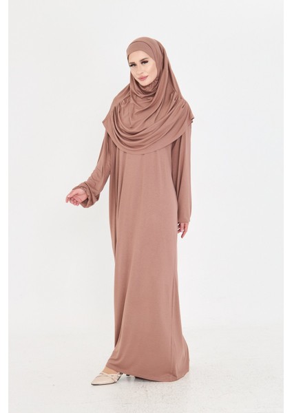 Vizon Iki Parça Namaz Elbisesi Viskon Düz 2504_10 fiyatları