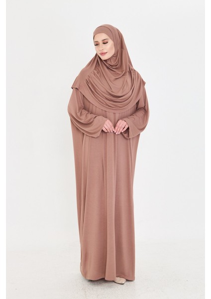 Vizon Iki Parça Namaz Elbisesi Viskon Düz 2504_10 modelleri