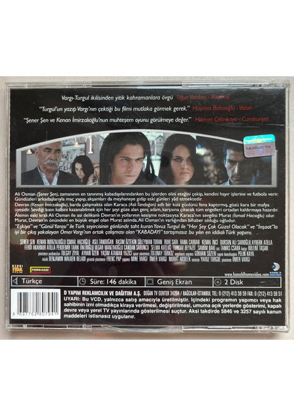 Kabadayı VCD Şener Şen Kenan Imirzalıoğlu (Orijinal Dönem Baskı Vcd) fiyatları