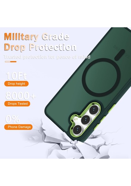 Samsung Galaxy A36 Uyumlu Ekran Koruyuculu Kılıf Magsafe Sarj Destekli Kamera Çıkıntılı Mat Kapak fiyatları