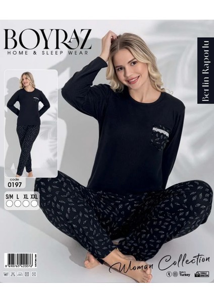 Interlok Kumaş Kadın Pijama Takımı 0197