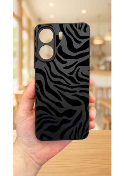 Redmi 13C-ZEBRA Desenli Lansman Kamera Korumalı Yumuşak Silikon Rubber Kılıf fiyatları