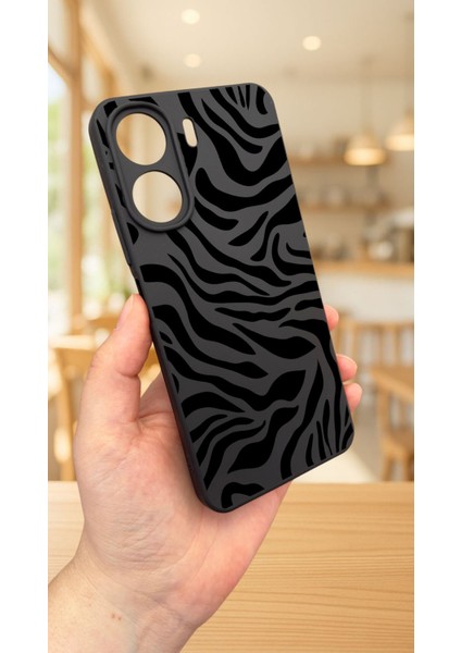 Redmi 13C-ZEBRA Desenli Lansman Kamera Korumalı Yumuşak Silikon Rubber Kılıf modelleri
