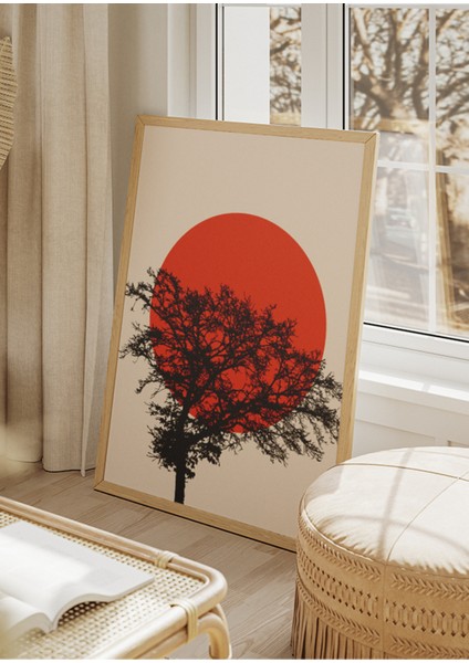 Sunset Quartet (Gün Batımı Dörtlüsü) Çerçeve Görünümlü Dekoratif 4'lü Set Mdf Tablo modelleri