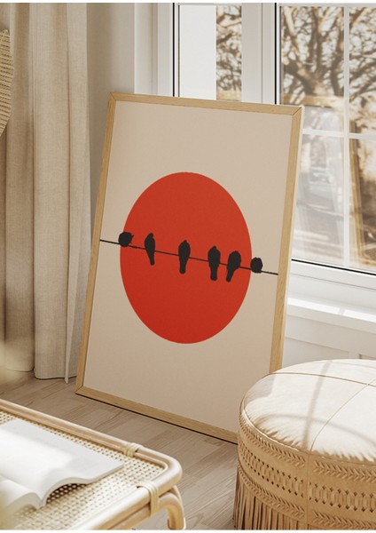 Sunset Quartet (Gün Batımı Dörtlüsü) Çerçeve Görünümlü Dekoratif 4'lü Set Mdf Tablo indirimleri